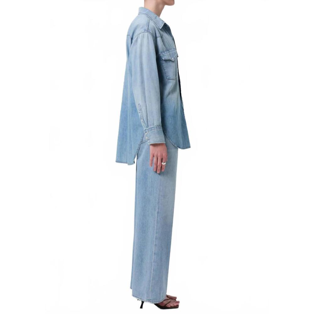 NEW CITIZENS OF HUMANITY annina wide leg trousers in tularosa - Picture 5 of 6